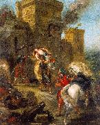 Eugene Delacroix The Abduction of Rebecca_3 China oil painting reproduction